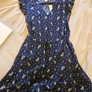 GAP Dark Blue Floral Dress